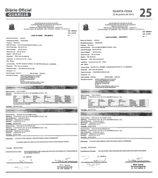 Diário Oficial
 GUARUJÁ
                 quarta-feira
                 23 de janeiro de 2013
                                         25
 