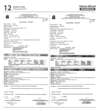 12   quarta-feira
     23 de janeiro de 2013
                             Diário Oficial
                              GUARUJÁ
 
