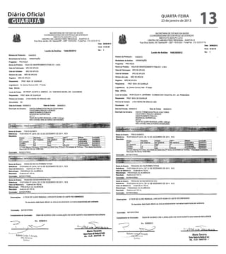 Diário Oficial
 GUARUJÁ
                 quarta-feira
                 23 de janeiro de 2013
                                         13
 