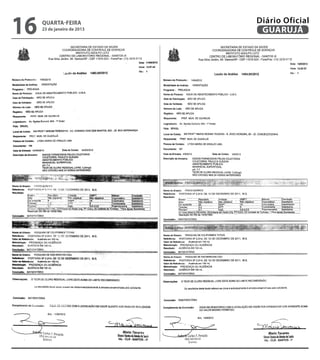 16   quarta-feira
     23 de janeiro de 2013
                             Diário Oficial
                              GUARUJÁ
 