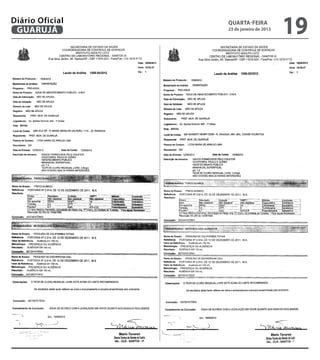Diário Oficial
 GUARUJÁ
                 quarta-feira
                 23 de janeiro de 2013
                                         19
 