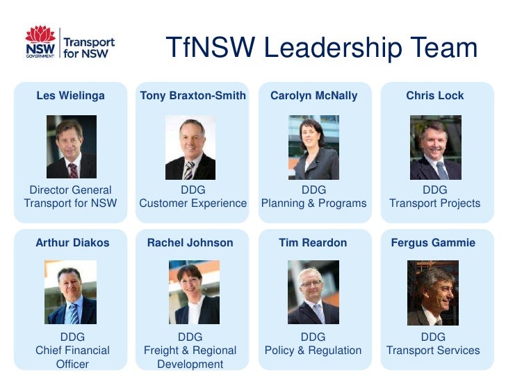Transport For Nsw Organisational Chart