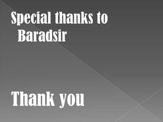 Special thanks to BaradsirThank you