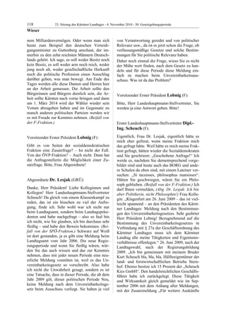 23. LTG-Sitzung am 4. November 2010