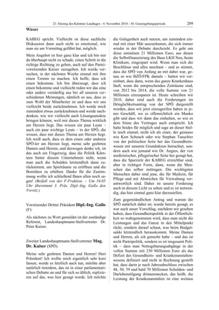 23. LTG-Sitzung am 4. November 2010