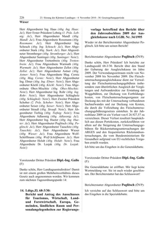 23. LTG-Sitzung am 4. November 2010