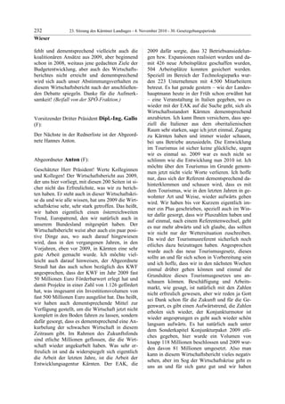 23. LTG-Sitzung am 4. November 2010