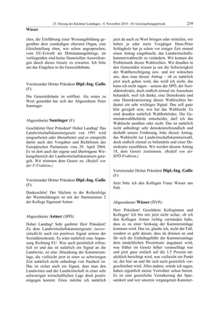 23. LTG-Sitzung am 4. November 2010