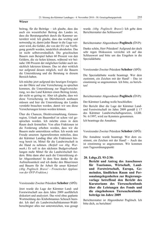 23. LTG-Sitzung am 4. November 2010