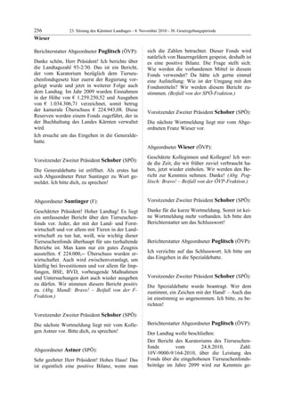 23. LTG-Sitzung am 4. November 2010