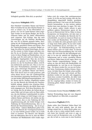 23. LTG-Sitzung am 4. November 2010