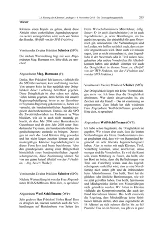 23. LTG-Sitzung am 4. November 2010