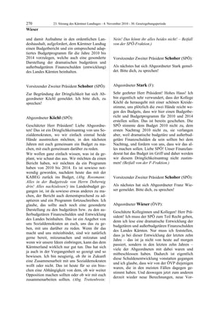 23. LTG-Sitzung am 4. November 2010