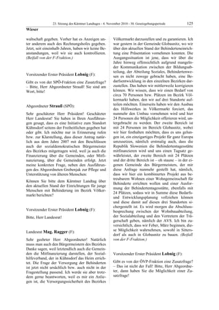 23. LTG-Sitzung am 4. November 2010