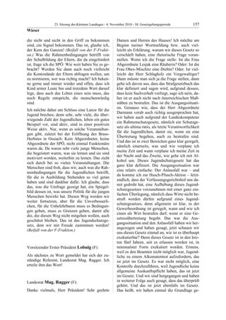 23. LTG-Sitzung am 4. November 2010