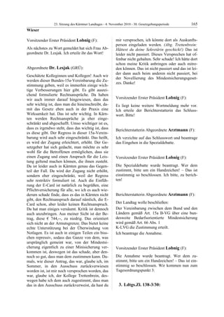 23. LTG-Sitzung am 4. November 2010