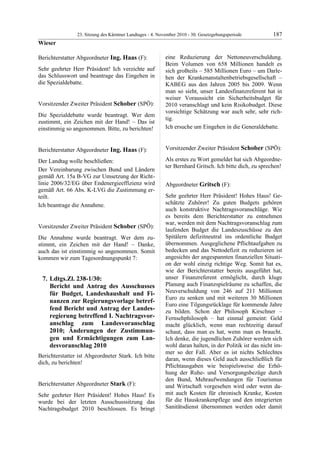 23. LTG-Sitzung am 4. November 2010