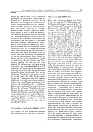 23. LTG-Sitzung am 4. November 2010