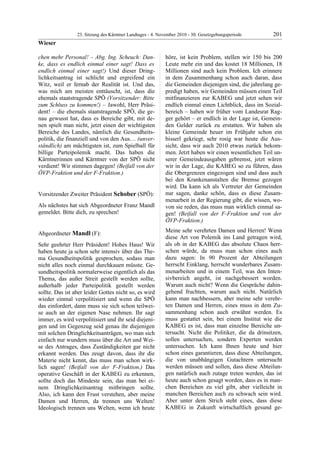 23. LTG-Sitzung am 4. November 2010