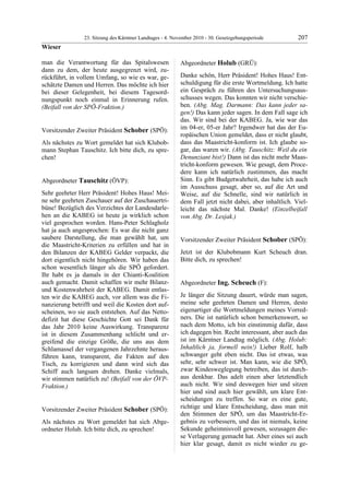 23. LTG-Sitzung am 4. November 2010