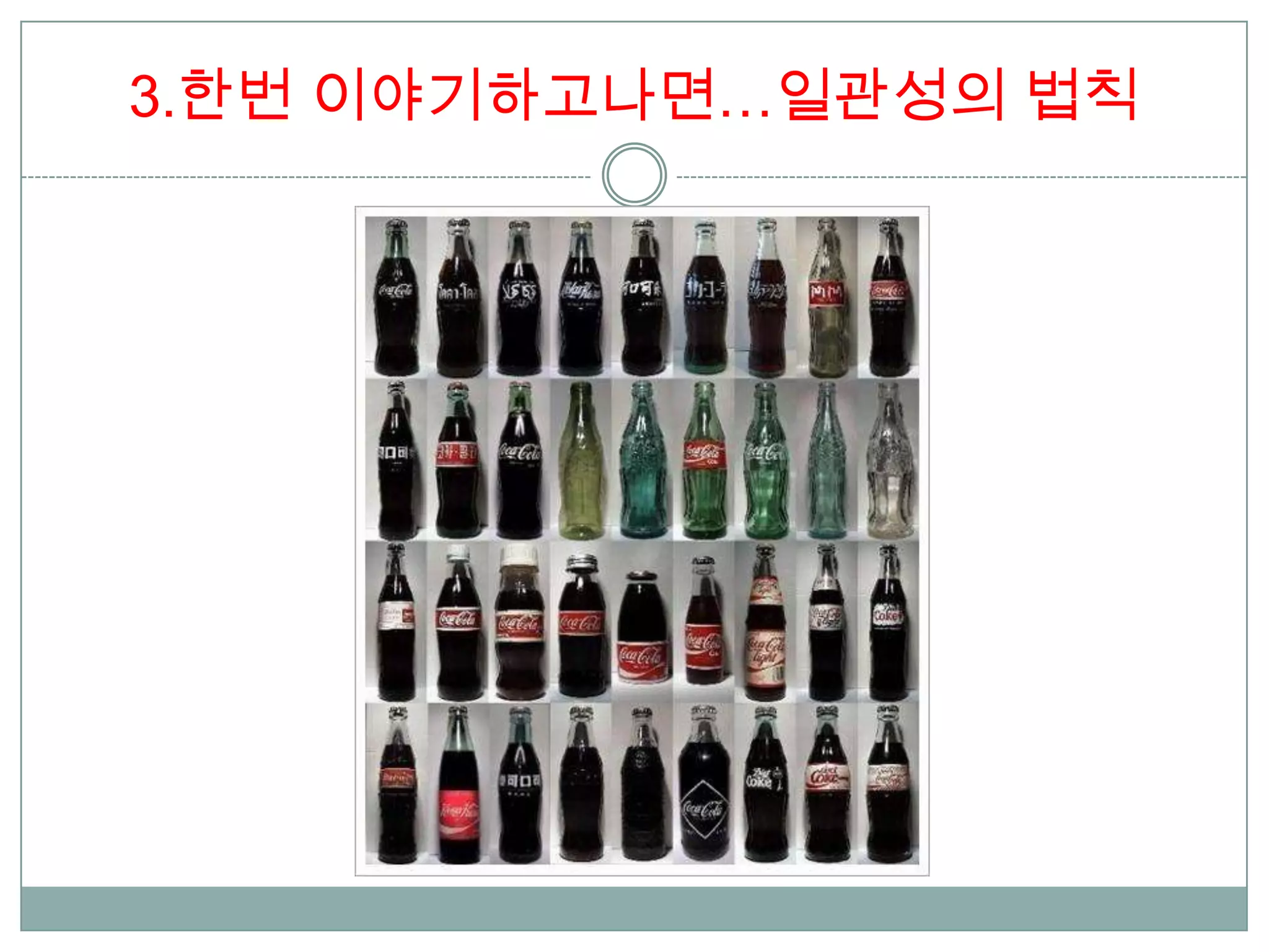 3.한번 이야기하고나면…일관성의 법칙
 