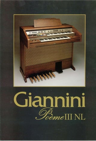 Catálogo Giannini Orgão 1960 (Proeme III NL)