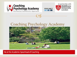 
Coaching Psychology Academy

 