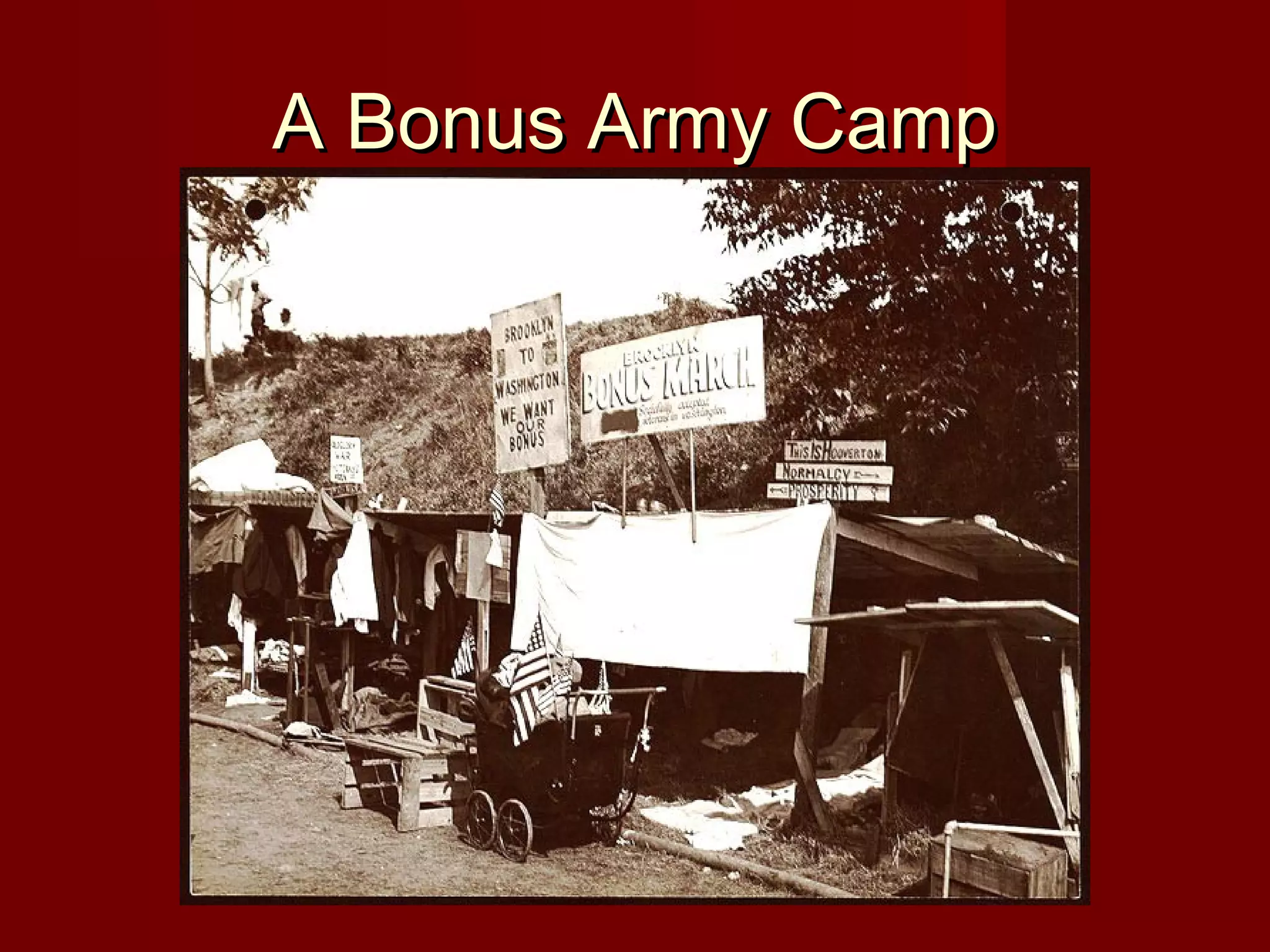 A Bonus Army Camp

 