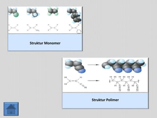 Struktur Monomer 
Struktur Polimer 
 