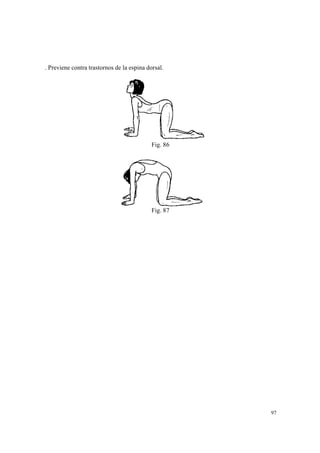 97
. Previene contra trastornos de la espina dorsal.
Fig. 86
Fig. 87
 