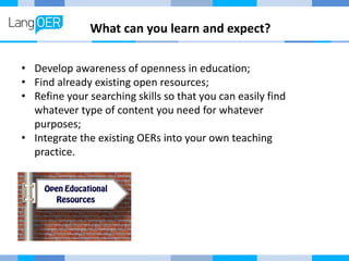 An Introduction to Open Educational Resources | PPT