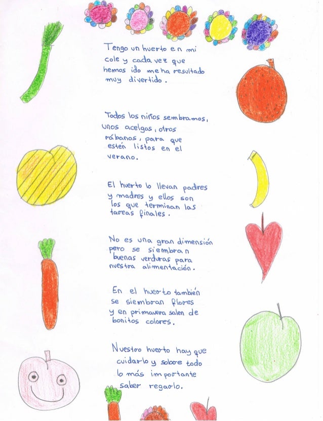 Poesia De Verduras | 23 poemas anuestro huerto Poesia De Verduras | 23 poemas anuestro huerto