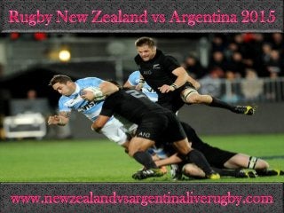New Zealand vs Argentina 20 Sep 2015 Live Streaming on Android