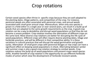 23. integrated weed management ( iwm cultural weed control) A ...