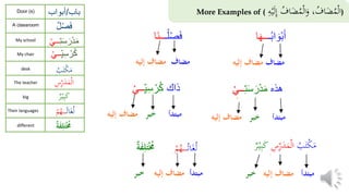 Lesson 23 | Possessessive Phrase | Learn Arabic to Understand the Quran ...