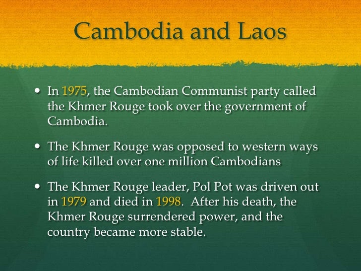 khmer rouge and stable communist environment Scars of the khmer rouge: how cambodia is healing from a fell to the genocidal khmer rouge regime of the communist party of the center for khmer. khmer rouge and stable communist environment Scars of the khmer rouge: how cambodia is healing from a fell to the genocidal khmer rouge regime of the communist party of the center for khmer.