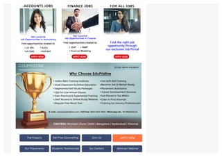 Fee Enquiry Get Free Counselling Join Us APPLY NOW
Our Placements Students Testimonials Our Centers Seminar/ Webinar
 