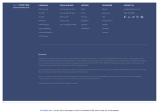PDFmyURL.com - convert URLs, web pages or even full websites to PDF online. Easy API for developers!
PROGRAMS
ACCACourse
US CMA
US CPA
PGP-BAT
CFA Program
Digital Marketing
Financial Modeling
FRM Course
POPULAR BLOGS
Coursesafter B. Com
Coursesafter M. Com
CMAvsCPA
ACCAvsCPA
CFA ProgramvsFRM
CENTERS
Delhi
Pune
Mumbai
Bangalore
Chennai
Hyderabad
RESOURCES
About
Resources
T&C
Privacy Policy
Careers
Site Map
Contact
CONTACT US
care@edupristine.com
1800 200 5835
Disclaimer
GARP does not endorse, promote, review, or warrant the accuracy of the products or services offered by EduPristine, nor does it endorse the scores
claimed by the Exam Preparatory Training Provider. Further, GARP is not responsible for any fees paid by the user to EduPristine nor is GARP responsible
for any remunerationto any person or entity providing services to EduPristine. ERP , FRM , GARP and Global Association of Risk Professionals™ are
trademarks owned by the Global Association of Risk Professionals, Inc.
CFA Institute does not endorse, promote, or warrant the accuracy or quality of the products or services offered by EduPristine. CFA Institute, CFA , and
Chartered Financial Analyst® are trademarks owned by CFA Institute.
We try our best to ensure that our content is plagiarism free and does not violate any copyright law. However, if you feel that there is a copyright
violation of any kind in our content thenyou can send an email to care@edupristine.com.
Copyright 2008-2021 © EduPristine. All rights reserved.
- -
®
®
® ®
® ® ®
®
 