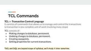 23. SQL and Database.pdf | Databases | Computer Software and Applications