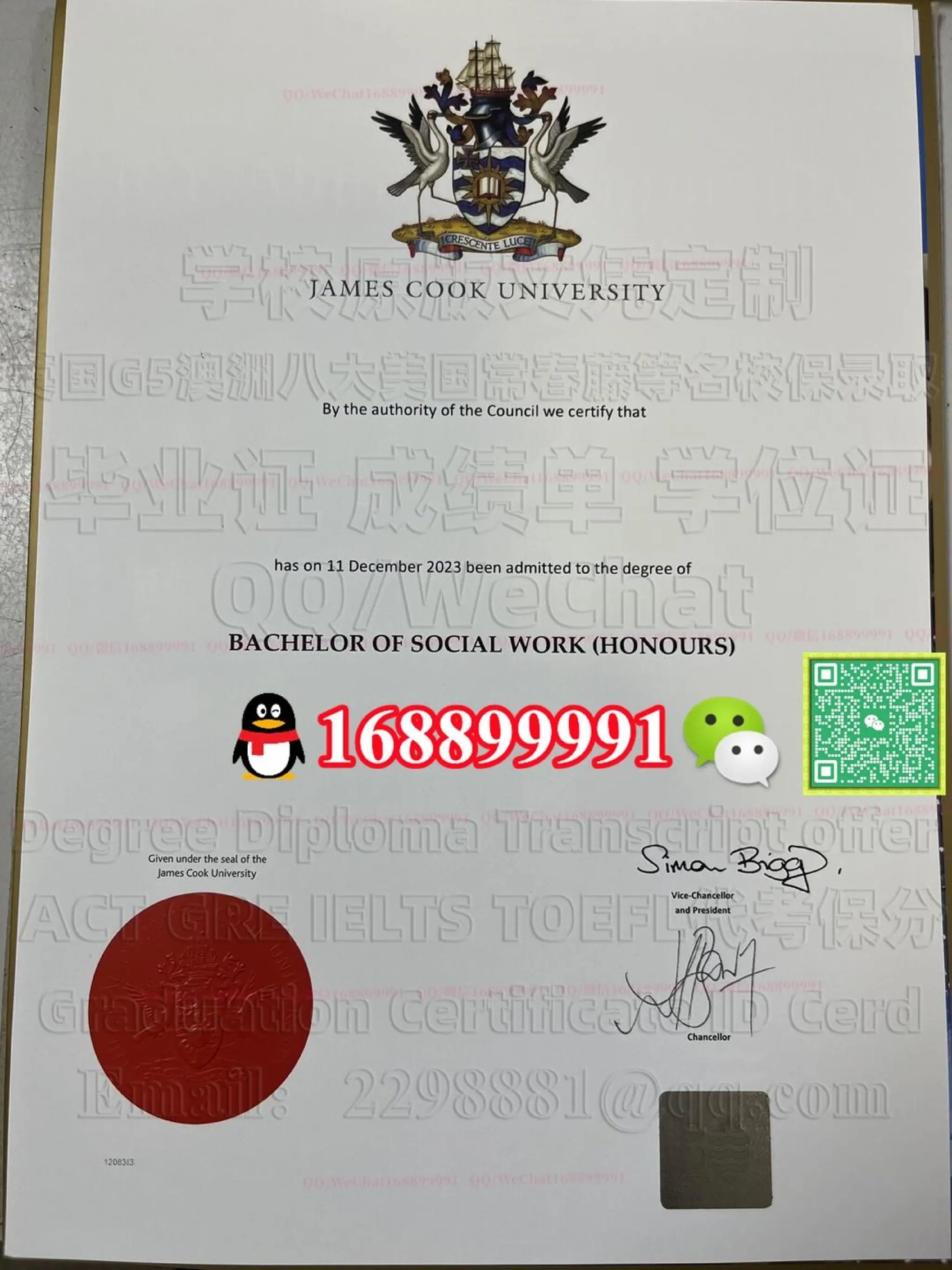 James Cook University degree offer diploma Transcript | PDF