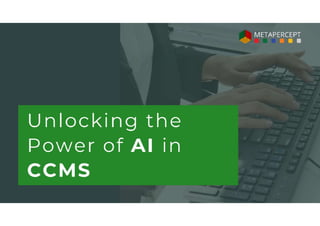 AI enablement in component content management system