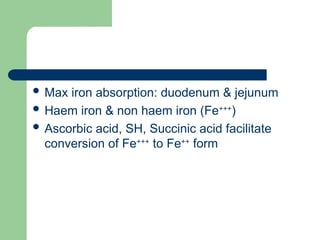 Fe Haematopoietic Agents&Erythropoetitin... | PPT