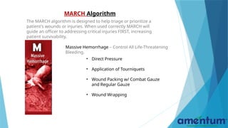 Tactical Medical Training for first responders and associates | PPTX