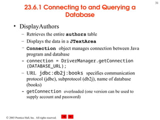 Database Handling Using JDBC: Introduction, Types of JDBC Drivers, | PPT