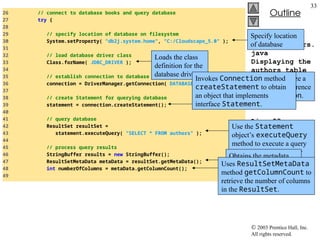 Database Handling Using JDBC: Introduction, Types of JDBC Drivers, | PPT