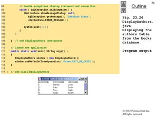 Database Handling Using JDBC: Introduction, Types of JDBC Drivers, | PPT