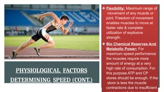 Maximum Speed Parformance Physiology and injuries in sports class 12th | PPTX