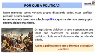 Introdução à Política: Origem, Poder e Organização na Filosofia Grega e ...