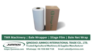 how to wrap grass silage with silage film and net