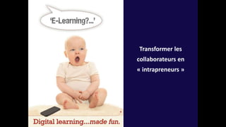 Transformer les
collaborateurs en
« intrapreneurs »
 